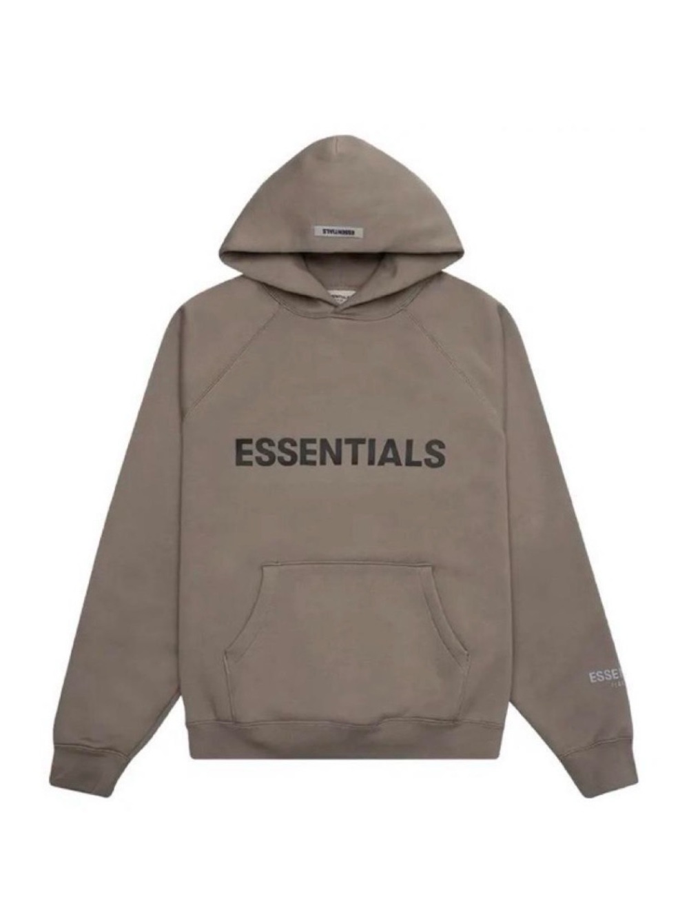 Essentials Men's Taupe/Brown Logo Hoodie